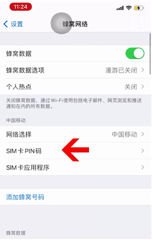 邕宁苹果14维修网分享如何给iPhone14的SIM卡设置密码 